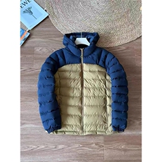 高品户外连帽排骨保暖棉服男拼接撞色三防棉衣外套A1172-P108，男装棉衣，星座1505