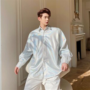 【2025春装】春季发型师个性衬衣夜店工艺演出表演衬衫H1152 P78图片