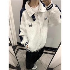 2025早春新款欧货女士连帽卫衣秋冬季韩系慵懒风开衫外套，女装短外套，星座506A