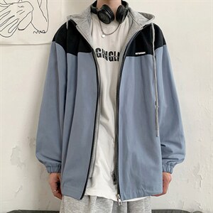 2021新款秋季韩版港风休闲外套潮流男生工装夹克上衣 W1239-P53图片