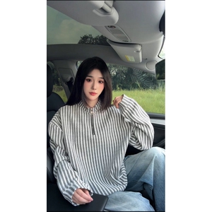 307A/6713/特P23-控48鱼骨纹亨利衫 雪尼尔V领长袖卫衣图片