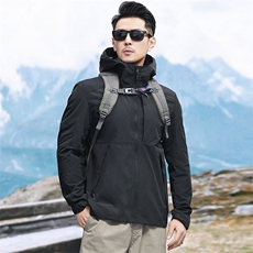 新款时尚冲锋衣男外套女户外防风防水防暴雨情侣旅游登山服潮款，男装夹克，电商B212（原钱塘6029）