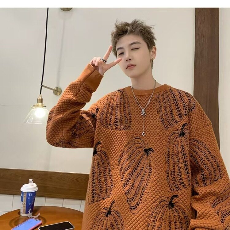 网图片秋冬毛衣男针织衫秋冬季百搭潮流套头外套男士MZ593-P68,男装针织衫/毛衣,星座412