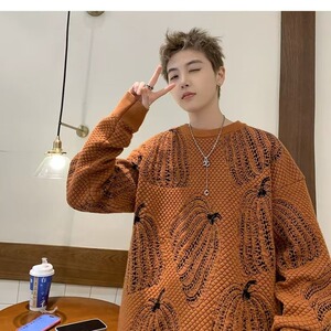 网图片 秋冬毛衣男针织衫秋冬季百搭潮流套头外套男士MZ593-P68图片