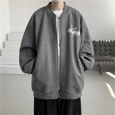 23秋款美式复古麂皮绒飞行棒球服男女夹克外套JF251-P80控108，男装夹克，电商B370