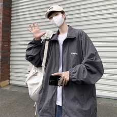 夏季立领防晒服男宽松薄款外套休闲百搭夹克设计感上衣W3374-P40，男装夹克，星座512-2