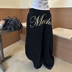 港风秋款男女卫裤星星印花抽绳阔腿休闲长裤h5342P53，男装休闲裤，星座1013-1