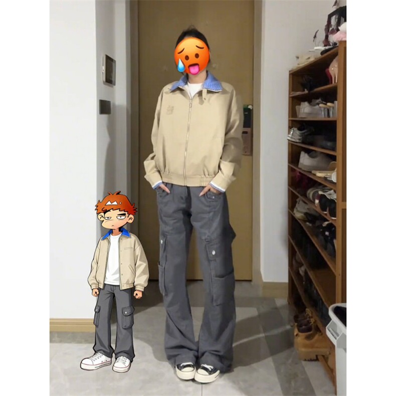 灰色微喇工装牛仔裤男夏季薄款cleanfit裤子美式高街提裆弯刀长裤,男装牛仔裤,四季星座505