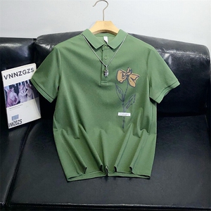 网图现货夏季新款 潮牌印花男T恤短袖 R120-P35图片