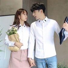 秋装长袖衬衫情侣装修身五星刺绣班服衬衣制服打底衫816B-Y22，男装衬衫，星座716A-1（原星座815）