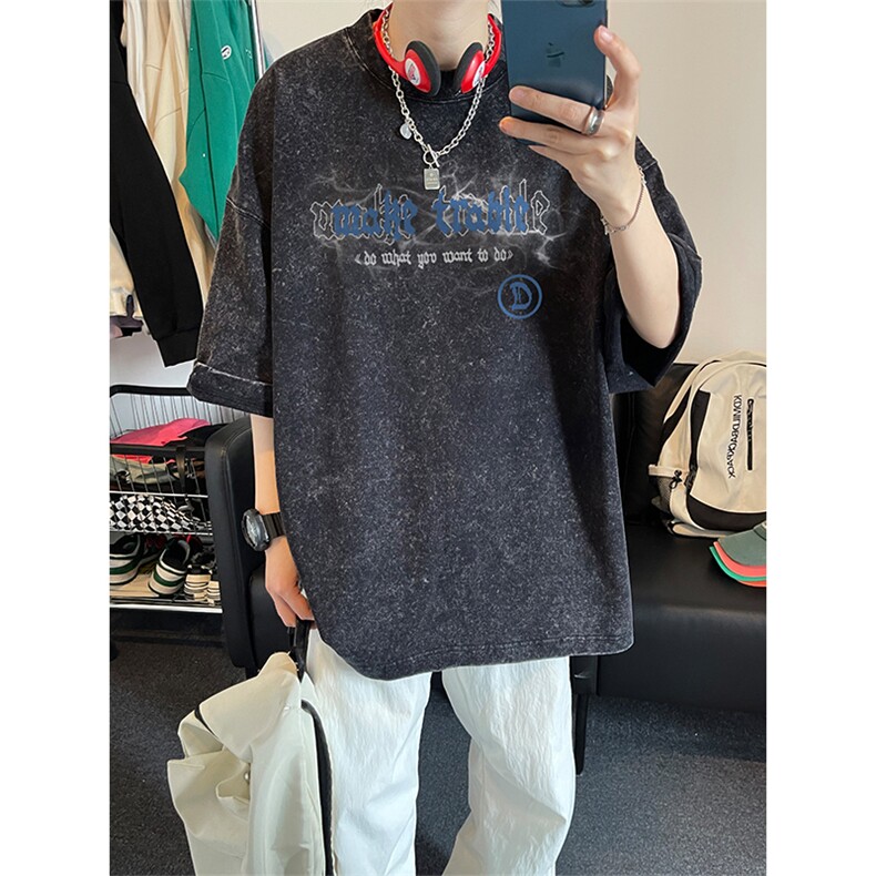 得物直播品质240重磅水洗xz605-dsx260特批30控49,男装T恤,星座605(原A050)