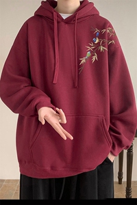 400g重磅印花连帽卫衣秋冬潮牌大码宽松外套 M-5XL P50控68图片