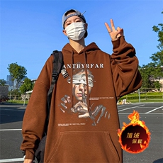 500克重磅秋冬美式加绒加厚卫衣外套DL512常规特P35绒特P40，男装卫衣，电商A486