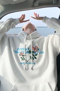 秋冬美式复古重磅450克连帽卫衣刺绣男 B208-WY3606-P65控98图片
