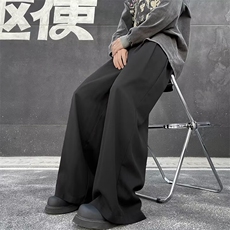 阔腿裤男韩版潮流高街帅气休闲裤2024春季新款ins长裤K5019-P43，男装休闲裤，星座412-2