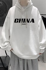 WY2001-P35纯棉连帽卫衣男大码运动帽衫宽松薄外套男，男装卫衣，电商A040