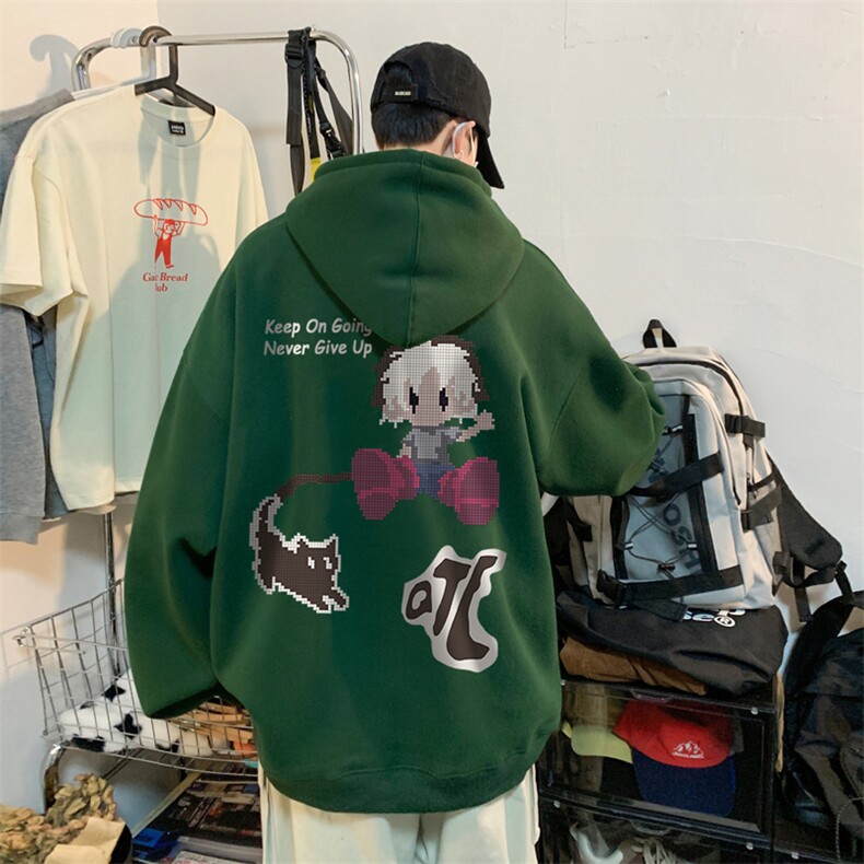 ！连帽圆领卫衣男装港风帽衫男LM160-P35,男装卫衣,电商B367