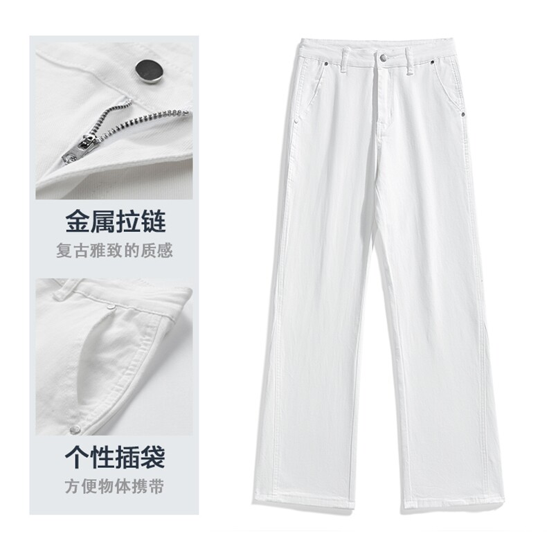重磅美式微喇弹力高品质牛仔裤男高街百搭四季长裤G33,男装牛仔裤,星座910