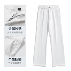 重磅美式微喇弹力高品质牛仔裤男高街百搭四季长裤G33，男装牛仔裤，星座910