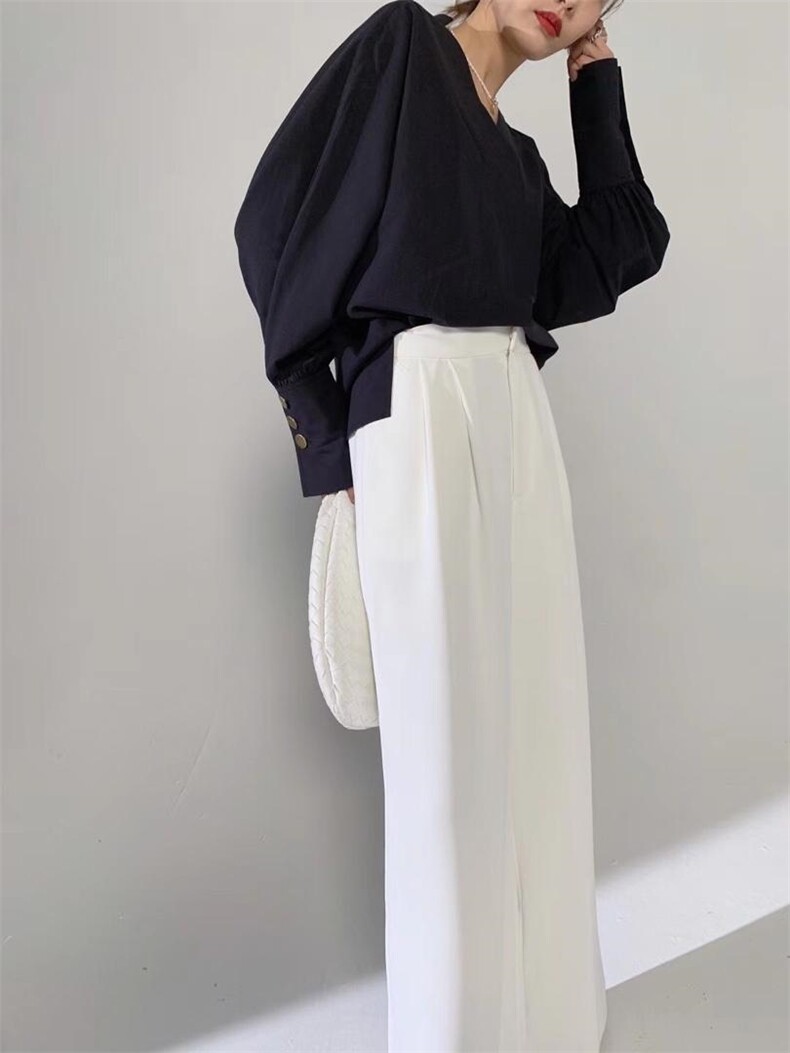 《现货》宽V灵动设计感衬衣，其它，M&VC