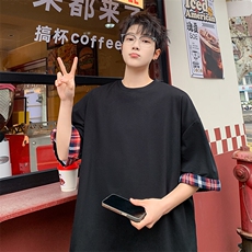 短袖男夏季新款港风宽松T恤上衣T8219-P25，男装T恤，星座214-3