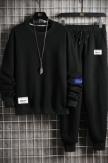 TY7062-P75圆领卫衣套装男运动套装两件套长袖运动服网格挂拍，男装休闲套装，电商A040A