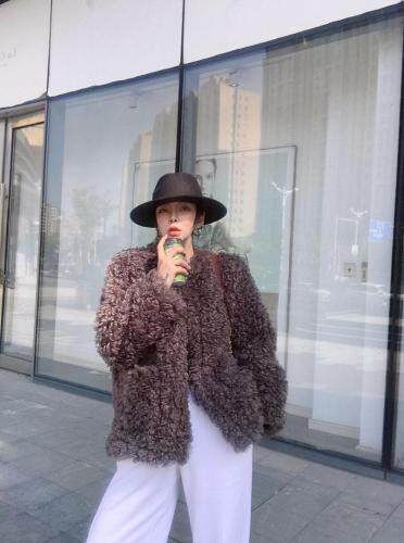 羊羔毛、养卷毛，女装，知原