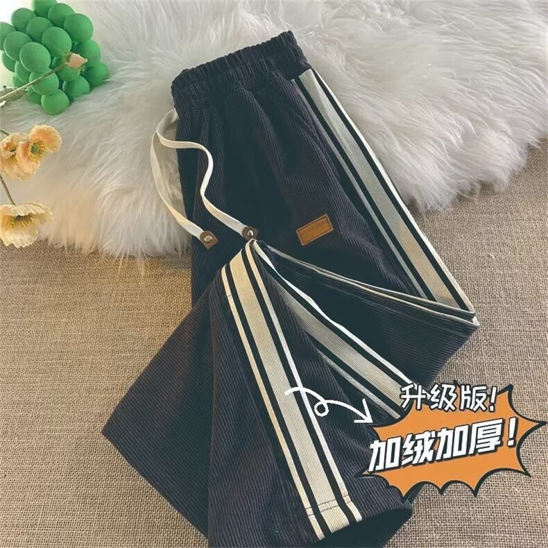男秋季新款港风加绒休闲裤KD04P42,男装休闲裤,星座1116-2