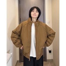 现货美式高街休闲棉衣夹克三防立领纯色户外工装加厚棉服外套，男装夹克，电商A486
