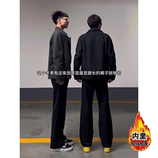 休闲西裤男腿拖地垂感长裤网B132(常规）-P35B132(加绒）-P40，男装西裤，星座910-1