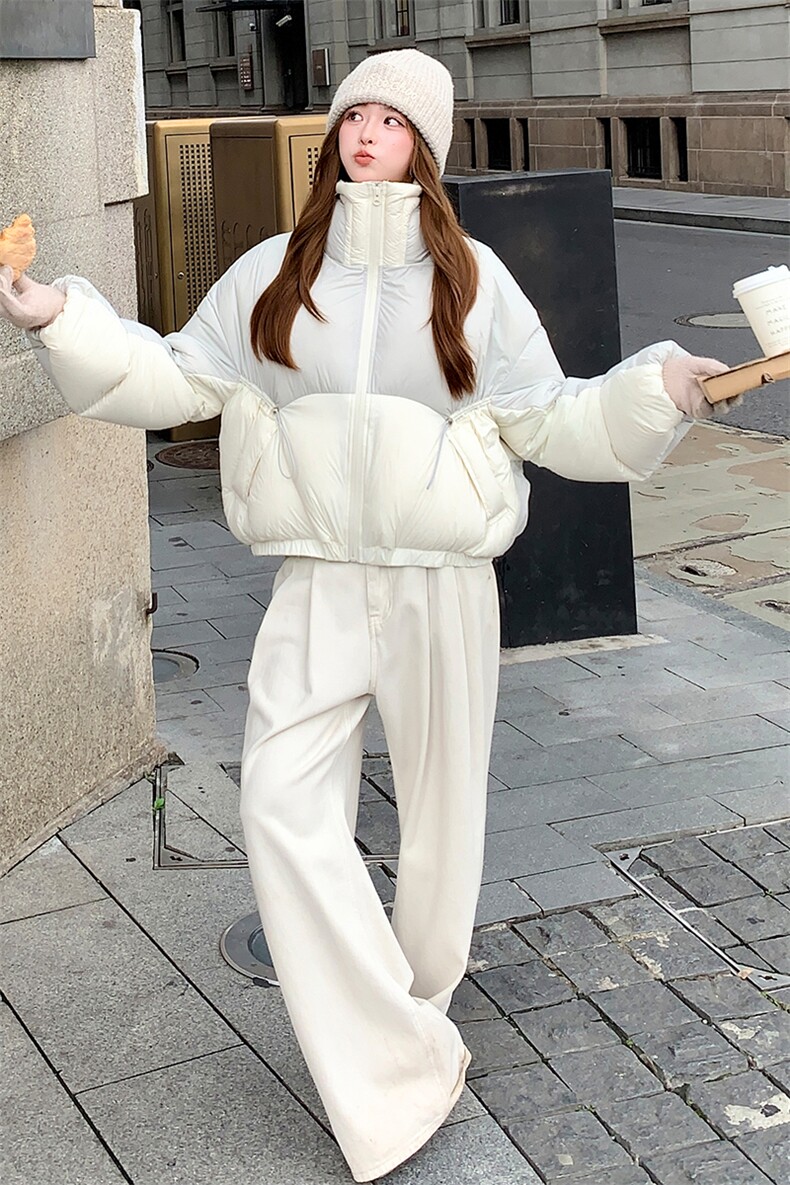 短款泡芙加厚保暖羽绒服面包服外套女,女装羽绒服,浙宝189