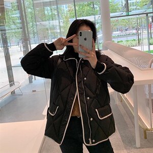 韩范羽绒外套图片