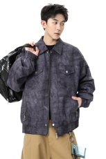 夹克男2025美式vintage翻领休闲上衣宽松休闲外套秋季Q5556-P78，男装夹克，星座610（原A335）