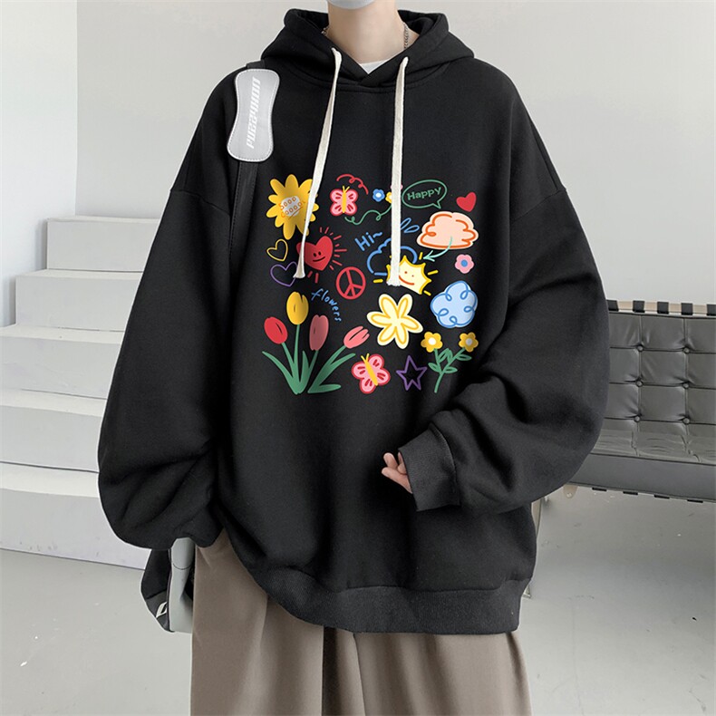 连帽卫衣男大码运动服帽衫外套WY2319-P35 加绒款-P40图片