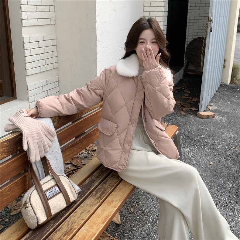 冬装新款羊毛领新标90绒羽绒服（大货已出）,女装羽绒服,2C222