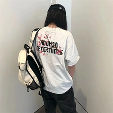 万针全刺绣工艺抖音得物高品质260克重磅纯棉双纱美式高街短袖T恤，男装T恤，电商A486