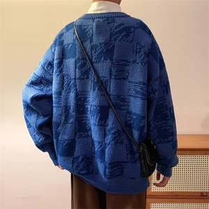 情侣毛衣男秋冬季新款宽松慵懒风针织衫奶系穿搭青少年Y9109-P45图片