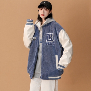冬季学生保暖羊羔绒棉服加绒加厚棉衣外套男女 8890-P115控价138图片