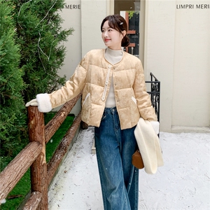 2025年冬季新中式羽绒服短款50白鸭绒RF2C290-6898#-P295-K399，女装羽绒服，蝶眷