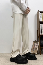 垂坠感西装裤子男款春季高级感痞帅宽松直筒休闲西裤XK301-P50，男装西裤，电商A178