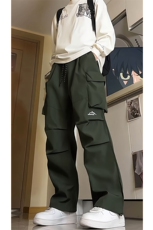 8XL-M刺绣冲锋裤男款大码春秋户外机能登山裤直筒阔腿裤KZ020P50，男装休闲裤，电商B312