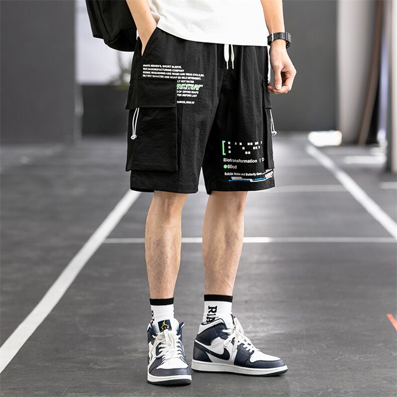 2021年夏季休闲五分裤宽松机能多袋5分裤潮流男A438-KX202-P30,男装休闲裤,电商A438
