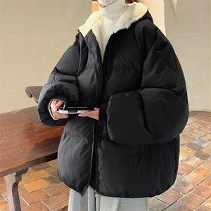 控128加绒面包服男大码羊羔毛棉衣男MY16332-P100图片