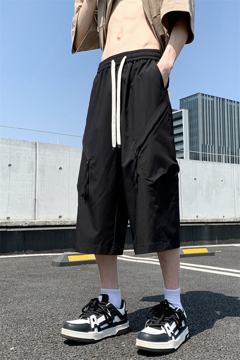 夏季新款潮牌休闲短裤男美式高街运动七分中裤901-特P30控58,男装牛仔裤,电商C305A