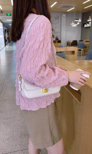 韩系泡泡面料上衣，其它，唯品