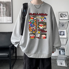 华夫格卫衣圆领卫衣男大码长袖t恤男外套HW76311-P30，男装卫衣，电商A040