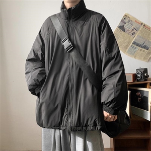 1506/MQ2/P85 立领日系复古潮牌棉衣冬季纯色棉服简约基础款棉袄图片