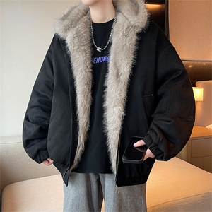 主推冬季连帽新款宽松/座山雕外套潮加厚棉衣XZ102B-1M817-P115图片