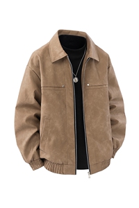 2026春季新款直播品质休闲皮夹克飞行服皮衣男外套PY2472-P50图片