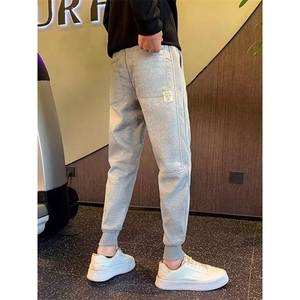 秋冬款休闲卫裤男士潮牌运动裤束脚韩版修身潮流加绒百搭男裤图片